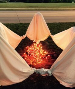 Alternative view of Gemmy 966237 LED Outdoor Fire and Ice Lightshow, Orange