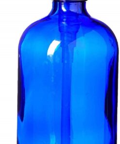 Cobalt Blue Soap Dispenser with Stainless Metal Pump - Blue 16oz Glass Lotion Bottle by Industrial Rewind 16 612pOOQThOL
