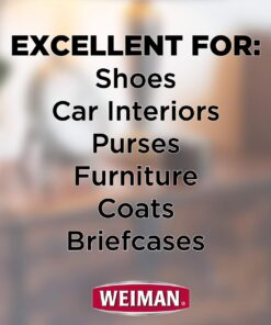 Weiman Leather Cleaner & Conditioner - 12 Fl Oz - Non Toxic Cleans Conditions and Restores Leather Surfaces - UV Protectants Help Prevent Cracking or Fading of Leather Couches Car Seats Shoes Purses 31 612qBAictjL