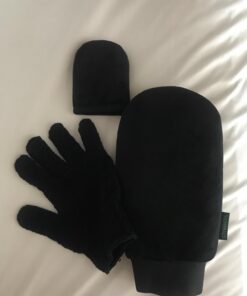 Skinerals Double-Sided Ultra Soft Applicator Mitt, Soft Self Tanning Mitt for a Perfect Finish, with Exfoliator Glove and Face Mitt for a Smooth and Even Self Tan, Ultimate Mitt for Self Tanner, 3 ct Mitt Set Only 32 612qi5z6vPL