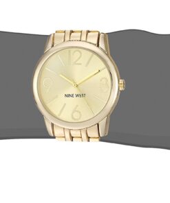 Nine West Women's Bracelet Watch Gold 21 612tU4YYlbL