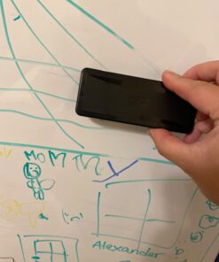 Amazon Basics White Board Eraser, Dry Erase Whiteboard Erasers for Office, Home and Classroom, Black, 8-Pack 21 612v1oVNTsL