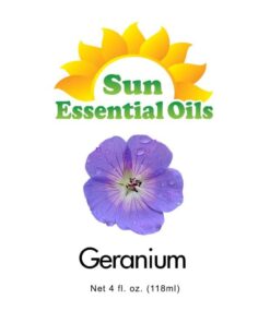 Sun Essential Oils 4oz - Geranium Essential Oil - 4 Fluid Ounces 4 Fl Oz (Pack of 1) 9 612vuBYCR0L