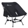 MOON LENCE Camping Chairs, Compact Backpacking Chair Small Folding Chair Lawn Chair with Side Pockets Portable Lightweight for Hiking & Beach & Fishing Black 6 612x5TSjtYL