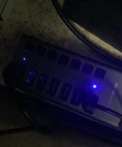 Powered USB Hub - ACASIS 7 Ports 36W USB 3.0 Data Hub - with Individual On/Off Switches and 12V/3A Power Adapter USB Hub 3.0 Splitter for Laptop, PC, Computer, Mobile HDD, Flash Drive and More 38 612y0td4crL