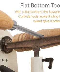 Savannah Carbide Turning Tool Large Size (3 Piece Set - All 3 Turning Tools) Includes Diamond Shape, Round and Square Turning Tools With Comfort Grip Handles 19 6132RkKSF L 1