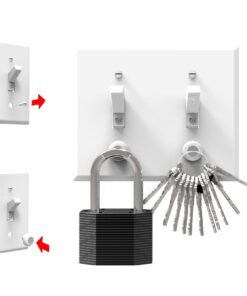 KeySmart KeyCatch - A Modern Magnetic Key Rack - Easy Installation Key Holder - Screws Into Lightswitch Panel - Strong Magnet (6-Pack) 33 6132ZS7bHbL