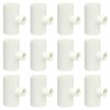 Cruzadel (12 Pack) PVC Tee Fittings For Threaded Poultry Cups Chicken Waterer - Schedule 40 PVC 1/2 inch Slip X 1/2 inch Slip X 1/8 inch FPT 12 4 6134EZEbBQL
