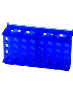 Heathrow Scientific HS29022B 4 Way Tube Rack, Polypropylene, Blue (Pack of 5)