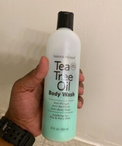 Natural Riches Tea Tree Body Wash - Body Soap to Fight Itchy Skin & Body Odor - Peppermint, Eucalyptus & Tea Tree Oil - Women & Mens Natural Body Wash - 16 fl oz 16 Fl Oz (Pack of 1) 37 6136uMbFM1L