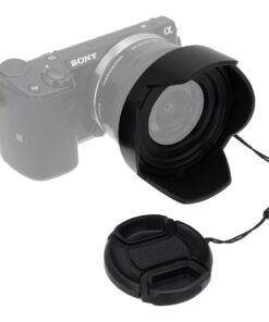 Alternative view of Fotodiox Reversible Lens Hood Kit for E-Mount PZ 16-50mm F3.5-5.6 OSS E-Mount Power Zoom Lens, Reversible Tulip Flower Hood w/Cap