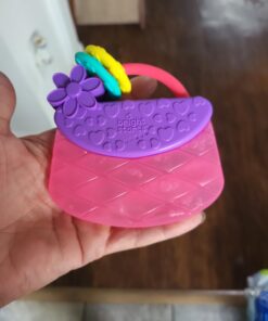 Bright Starts Carry & Teethe Purse Chillable Teether Toy, Ages 3 months +, Pretty in Pink 30 6139OO2GsnL