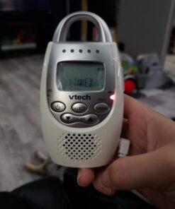 VTech DM221-2 Audio Baby Monitor with up to 1,000 ft of Range, Vibrating Sound-Alert, Talk Back Intercom, Night Light Loop & Two Parent Units, White 48 6139pfkpFeL 1