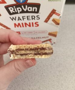 Rip Van Chocolate Hazelnut Mini Wafer Cookies - Healthy Low Sugar Snacks - 28 Count 17 613EmaEyNWL