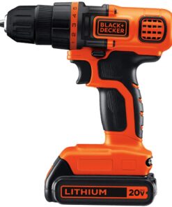 BLACK+DECKER 20V MAX Cordless Drill and Driver, 3/8 Inch, With LED Work Light, Battery and Charger Included (LDX120C) Drill/Driver Only 34 613GJlcPFQL