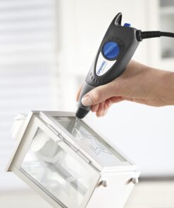 Dremel 120-Volt Engraver Rotary Tool with Stencils - Crafting Machine Perfect for DIY Personalizing and Engraving Leather, Metal, Glass, and Wood , Black, 290-02 Engraver with Letter/Number Template 26 613GtzCxskL