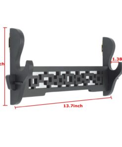 Alternative view of Eforlife Sword Holder Wall Mount Samurai Sword Katana Wakizashi Display Holder Stand Bracket Hanger 1-Tier 13.7 inch Hollow