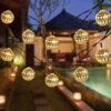 Globe String Lights, CMYK 20 Ft 40 Balls Waterproof LED Fairy Lights, Outdoor Starry Lights Solar Powered String Lights, Decorative Lighting for Home, Garden, Party, Festival, Warm White 27 613IGAS4S L