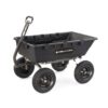 Gorilla Carts Heavy Duty Poly Yard Dump Cart Garden Wagon, Utility Wagon with Steel Frame, 1500 Pound Capacity, Removable Sides, and 16 Inch Tires 13 613Iv eYNUL