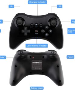 Alternative view of SIBIONO - Wireless Bluetooth Dual Analog Joystick for Nintendo Wii U Pro Controller Gamepad.