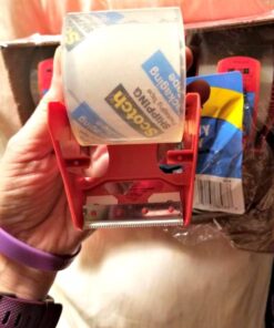 Scotch Heavy Duty Shipping Packing Tape, Clear, Holiday Shipping Supplies, 1.88 in. x 22.2 yd., 6 Tape Rolls with Dispensers 6 Count 54 613SLwgXlIL