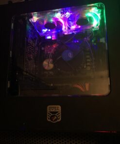 Thermaltake Core V1 SPCC Mini ITX Cube Gaming Computer Case Chassis, Interchangeable Side Panels, Black Edition, CA-1B8-00S1WN-00 139 613TSZUrAL