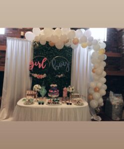 BalsaCircle 10 ft x 10 ft White Polyester Photography Backdrop Drapes Curtains Panels - Wedding Decorations Home Party Reception Supplies 43 613UX9VDACL