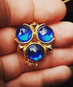 The Legend of Zelda Twilight Princess & Hylian Shield & Master Sword finest collection sets keychain/necklace/jewelry series Red-10set 52 613VVa2Y9fL