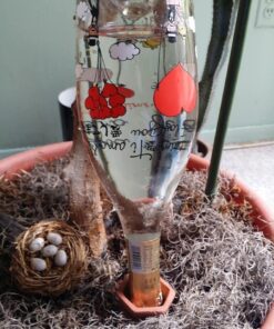 Modern Innovations Ceramic Terracotta Self Watering Spikes (4 Pack) Vacation Automatic Plant Waterer Devices, Indoor/Outdoor Planter Insert, Terra-Cotta Stakes for Potted Plants, Auto-Water System 4 Pack 49 613VgkdoVRL