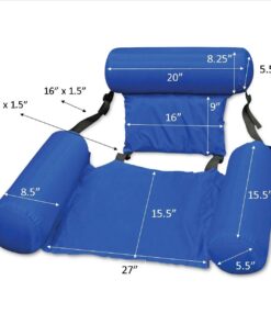Poolmaster Water Chair Inflatable Swimming Pool Float Lounge, Blue 1 Pack 27 613W393QnkL