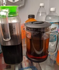 Primula Pace Cold Brew Iced Coffee Maker with Durable Glass Pitcher and Airtight Lid, Dishwasher Safe, Perfect 6 Cup Size, 1.6 Qt, Black 28 613Xm1ZRz0L