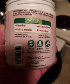 COUNTRY FARMS Super Reds, Energizing Polyphenol Superfood, 48 Super Fruits and Berries, Powerful Antioxidants and Polyphenols, Supports Energy, 20 Servings, Mixed Berry Flavor 20 Servings (Pack of 1) 37 613YWlOXTuL