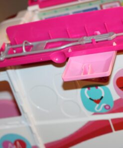Barbie Playset with 20+ Accessories, Emergency Vehicle Transforms into 2+ Foot Hospital with Lights and Sounds, Care Clinic Standard 20 613Z33OA54L