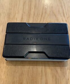 Radix One Slim Wallet - Minimalist Ultralight Polycarbonate Money Clip Black/Black 53 613ZpQo711L