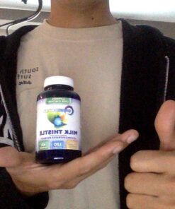 Organic Milk Thistle Capsules, 1500mg 4X Concentrated Extract with Silymarin is The Strongest Milk Thistle Supplement Available. Great for Liver Cleanse! 120 Vegetarian Capsules 30 613bg Qj0NL