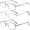 Eyekepper Reading Glasses for Men Women 3 Pairs Reader Eyeglasses 3 Pcs Mix 1.0 x 43 613bmNN AL