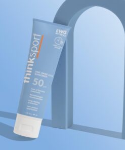 Thinksport SPF 50 Mineral Sunscreen – Safe, Natural Sunblock for Sports & Active Use - Water Resistant Sun Cream –UVA/UVB Sun Protection – Vegan, Reef Friendly Sun Lotion, 3 Fl Oz (Pack of 1) 3 Fl Oz (Pack of 1) 30 613cwcLKgpL