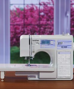 Brother Sewing and Quilting Machine, HC1850, 185 Built-in Stitches, LCD Display, 8 Included Sewing Feet 25 613g7 r7RCL