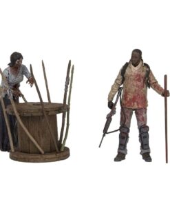 McFarlane Toys The Walking Dead TV Morgan Jones with Impaled Walker and Spike Trap Deluxe Box Action Figure 8 613i6QRkgUL