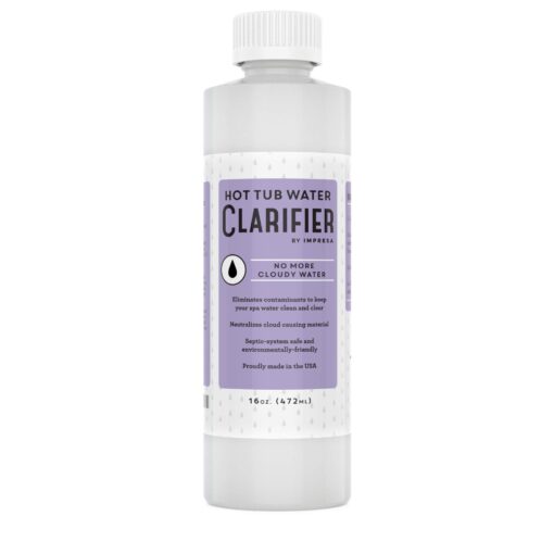 Impresa Hot Tub Water Clarifier - 16 oz - Concentrated Spa Cleaner to Eliminate Contaminant, Debris, and Other Residue - No More Cloudy Water Chemicals