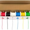EX ELECTRONIX EXPRESS Solid Hook Up Wire Kit (Tinned Copper) 22 Gauge (6 Different Colored 25 Foot Spools Included), 150 35 613mdF 3A8L