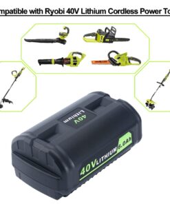 Biswaye 40V 6Ah Lithium Battery Replacement for Ryobi 40V Battery OP4040 OP40601 OP4026 OP40261 OP40401 OP40501 OP4015 OP40602 OP40404 OP40603 Compatible with Ryobi 40V Cordless Power Tools 21 613nWq3sQiL