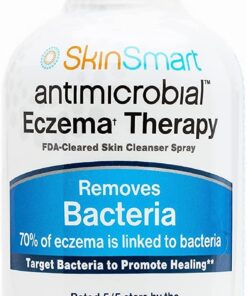 SkinSmart Antimicrobial Eczema Therapy with Hypochlorous Acid, Removes Bacteria so Skin Can Heal, for Adults, Kids and Seniors, 8 Ounce Clear Spray 8 Fl Oz (Pack of 1) 33 613oH2u1ltL