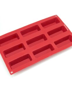 Alternative view of Silicone Molds [Twinkie, 9 Cup] Cupcake Baking Pan - Free Paper Muffin Cups - Non Stick, BPA Free, 100% Silicon & Dishwasher Safe Silicon Bakeware Tin - Kitchen Rubber Tray & Soap Molds Narrow
