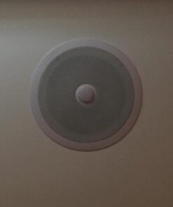 Pyle 8” Ceiling Wall Mount-Pair Of 2-Way Midbass Woofer Speaker Directable 1” Titanium Dome Tweeter Flush Design W/ 55Hz-22kHz Frequency Response & 300 Watts Peak Easy Installation- Pyle PDIC80,White Speakers 36 613vrVFYC4L