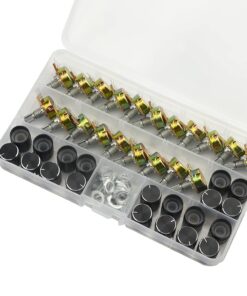 WMYCONGCONG 20 PCS B10K 10K Ohm Knurled Shaft Linear Rotary Taper Potentiometer with Black Knob(WH148) Kit 17 613wy0S7SlL
