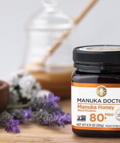 MANUKA DOCTOR - MGO 80+ Manuka Honey Multifloral, 100% Pure New Zealand Honey. Certified. Guaranteed. RAW. Non-GMO (8.75oz) Multifloral MGO 80 8.75 Ounce 19 613x1voRfUS