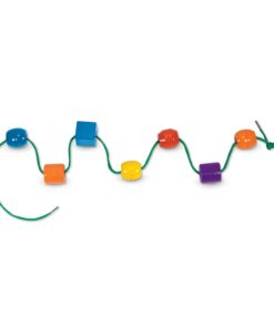 Melissa & Doug Primary Lacing Beads - Educational Toy With 30 Wooden Beads and 2 Laces - Beads For Toddlers, Fine Motor Skills Lacing Toys For Toddlers And Kids Ages 3+, 8inx8inx2in, Multi 22 613yPfsrMSL