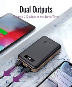imuto 20000mAh Portable Charger Compact Power Bank External Battery Pack LED Digital Display Smart Charge Compatible with iPhone 12 Max Pro 11 XR 10 7 Plus, Samsung S10 Plus, Note 10, Tablets & More X4L 35 6140Cp5qiiL 2