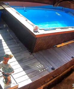 Intex 18ft X 9ft X 52in Ultra Frame Rectangular Pool Set with Sand Filter Pump, Ladder, Ground Cloth & Pool Cover 18 ft x 9 ft x 52 in 63 6140SRlhsqL 1